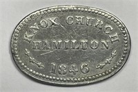 1846 Communion Token Knox Church New Zealand