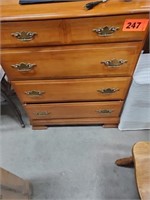 5 DRAWER MAPLE CHEST OF DRAWERS