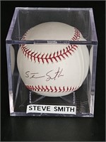Autographed Steve Smith Baseball