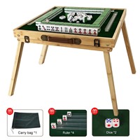 Guokerlili Mahjong Tiles Set with Foldable Table f