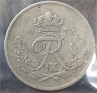 1949, Denmark 25 ore coin