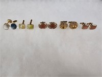 5 Sets Cufflinks Not Signed