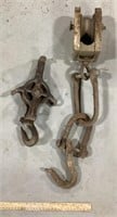 Metal/wood pulleys