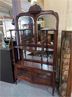 Etagere with Glass Panel Bottom
