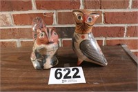 (2) Mexican Pottery Animals(R7)