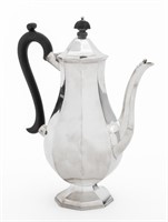 Edward VII Sterling Silver Tea Pot, 1905