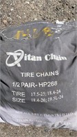 NEW TIRE CHAINS SIZE 17.5X25 UP TO 19.5X24