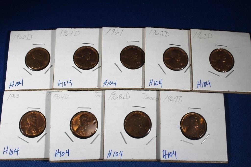 1960'S  Lincoln Pennies (9)