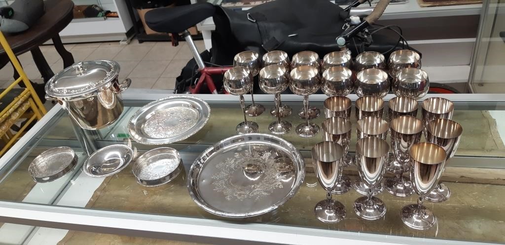 Huge Lot of Primrose Silver Plate EP Brass & more