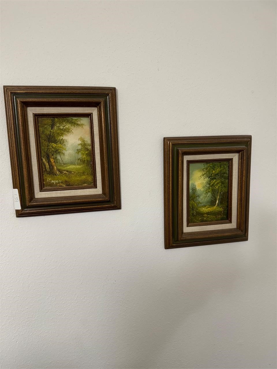 2 SMALL OIL PAINTINGS FRAMED