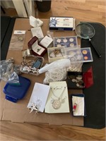 Miscellaneous jewelry,coin and other
