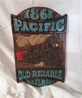 1861 Commerative Pacific Railroad Wall Plaque