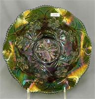 M'burg Primrose ruffled bowl - green
