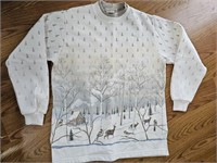 Vintge Grannycore Sweatshirt Screen Printed