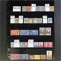 Ireland Stamps Used collection of 47 stamps, fresh