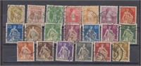 Switzerland Stamps #125-145 Used complete seldom s