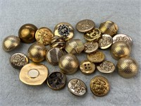 Vintage Gold Tone Replacement Buttons