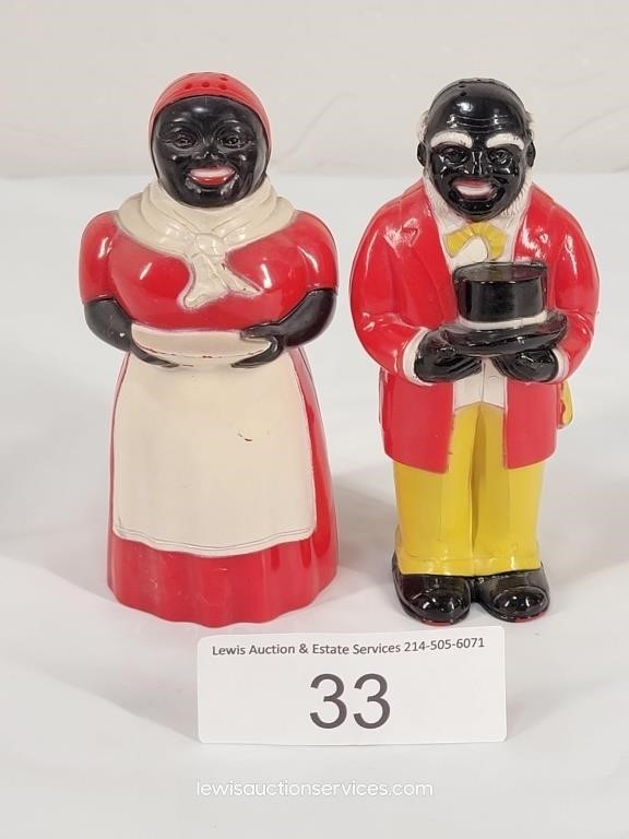 Aunt Jemima & Uncle Mose Salt & Pepper Shakers