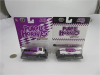 2 voitures die cast M2 Machines Purple Hornies