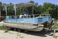 20ft Pontoon Boat & 23ft Haul Trailer