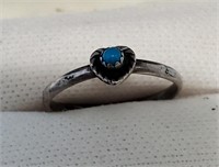 HEART SHAPED TURQUOISE RING