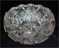 Decorative cut crystal bowl.