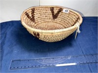 HAND WOVEN BASKET WITH ORIGINAL TAH