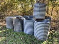 Sections of culvert pipe