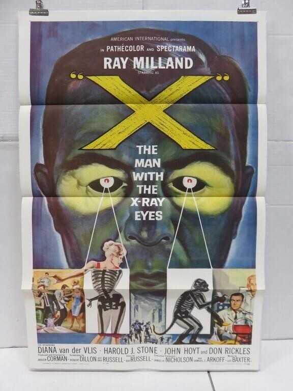 X: The Man with the X-Ray Eyes 1963 AIP 1sh Poster