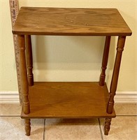 Small Vintage Wood Side Table