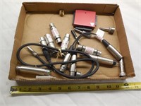 Box of Misc Microphone/Audio Plugs Adapters