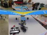 RC model airplane w/O.S. 40 engine & muffler