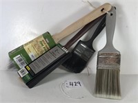 4 Paint Brushes 2" (2 Angled Paint Brushes)