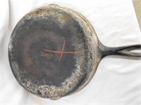 (can't read) cast iron skillet, No. 10