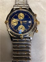 Breitling 1884 chronographe blue face