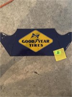 Goodyear tires sign metal 22 x 8”