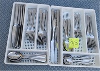 11 - LOT OF 2 FLATWARE SETS (P43)