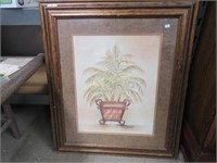 Framed Picture of Fern, 26x30