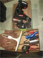 2 flats w/cordless drill (works), charger, battery
