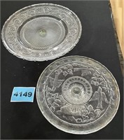 Assorted Styles Glass Cake Plates, 1 Covered