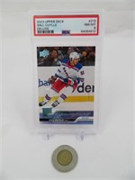 Will Cuylle 2023 UD, carte hockey gradée PSA 8