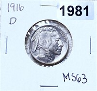 1916-D Buffalo Head Nickel CHOICE BU