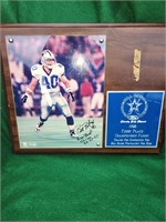 Dallas Cowboys Bill Bates Autograph Plaque