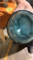 Ball jar with zinc lid. Number 6