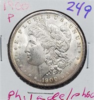1900 Margan US silver dollar Philadelphia UNC