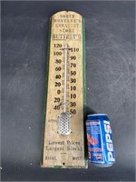 21" WOODEN BUTTREY'S THERMOMETER HAVRE MONTANA