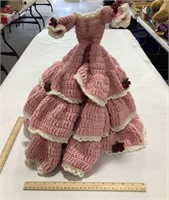 Crocheted Doll Dress - No Visible Brand