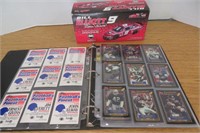 Topps Football Cards in Album 1:24 NASCAR Car