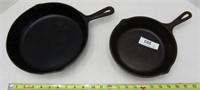 2 Cast Iron Pans