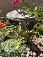 Cement Bird Bath